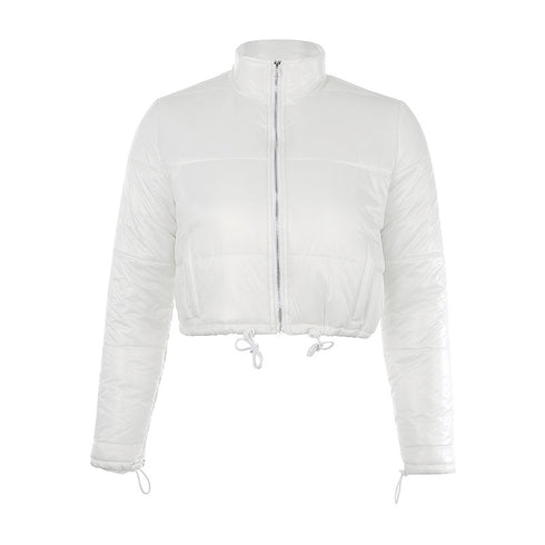 Short warm down jacket with drawstring - ROUTINE FASHION